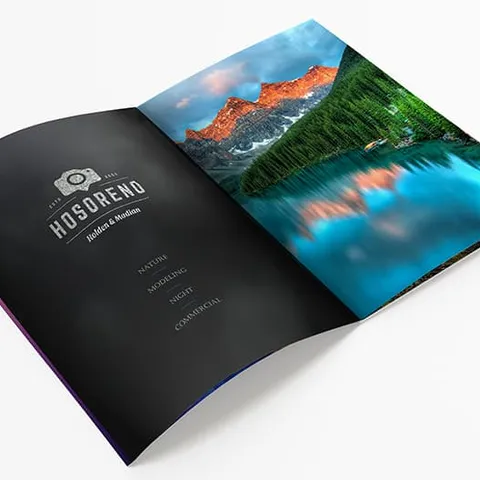 Custom metallic printed brochure Dubai