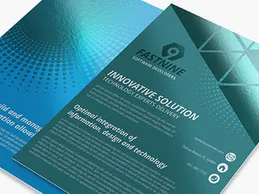 Metallic brochure design Dubai