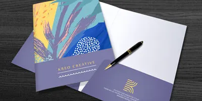 Pocket folder printing Dubai Perklets Print