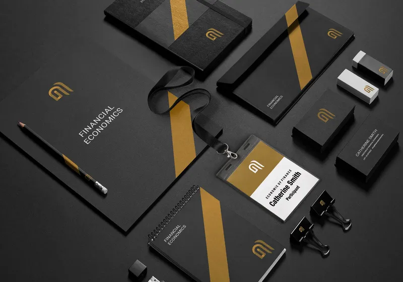 Premium corporate stationery branding Dubai — notebooks, business cards, folders and more