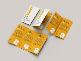 Roll fold brochure design Dubai