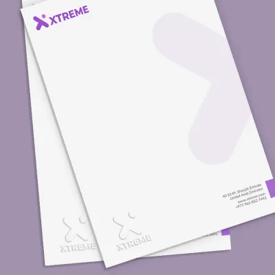 Spot UV letterhead printing Dubai