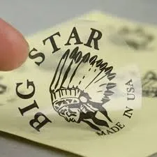 Clear PVC transparent stickers Dubai