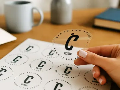 Transparent vinyl stickers Dubai