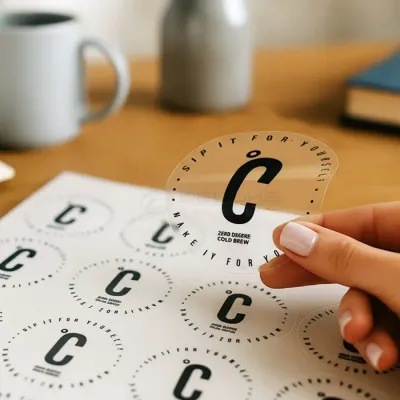 Transparent vinyl stickers Dubai