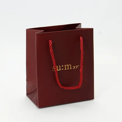 Raised foiled paper bag Dubai 2