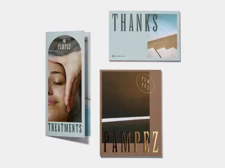 Raised foiled brochure printing Dubai