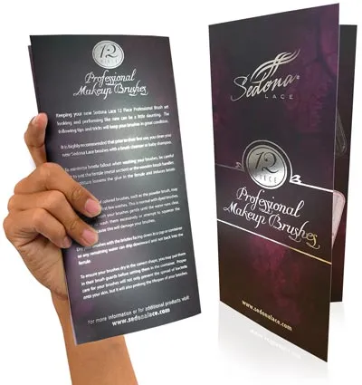 Raised foiled brochure Dubai