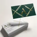 Foil stamped business cards