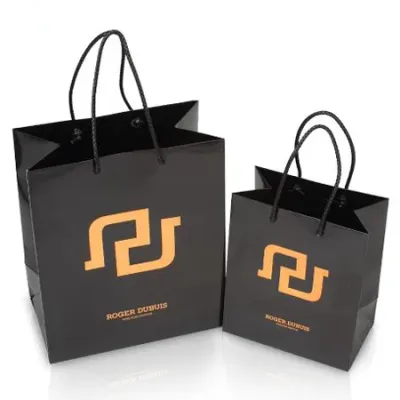 Raised shiny foiled paper bag Dubai