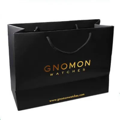 Raised shiny foiled paper bag Dubai 2