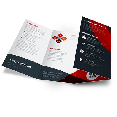 Premium roll fold brochure Dubai