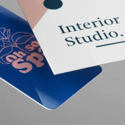 Rounded corner business cards