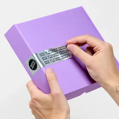 Silver metallic stickers Dubai