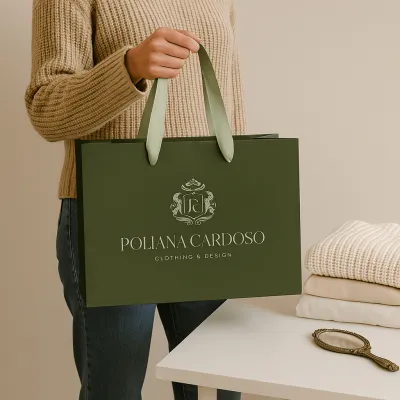 Metallic printed paper bag Dubai