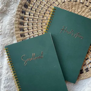 Foil stamped notebook gold foil UAE