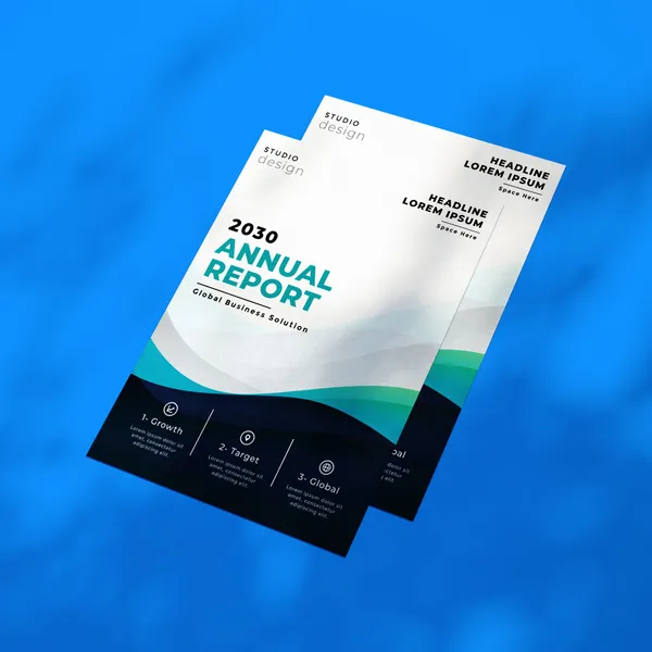 Spot UV Flyer Annual Report Dubai – Perklets Print