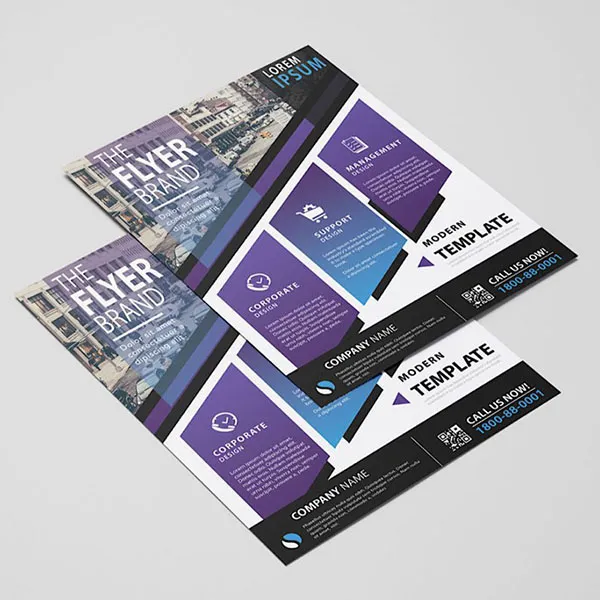 Spot UV Flyer Brand Template Dubai – Perklets Print