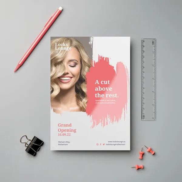 Spot UV Flyer Salon Dubai – Perklets Print
