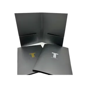 Spot UV folder gold foil A4 Dubai