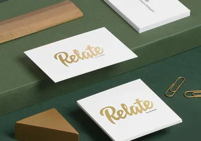 Uniquely designed raised foil business cards Dubai