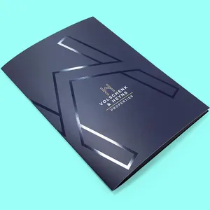 Spot UV presentation folder custom printed Dubai
