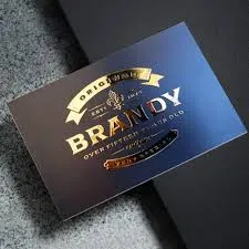 Spot UV raised shiny foiled business cards Dubai