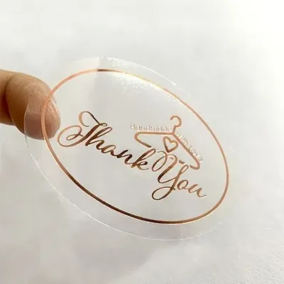 Transparent printed PVC stickers Dubai