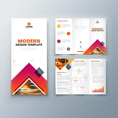 Tri-fold brochure Dubai