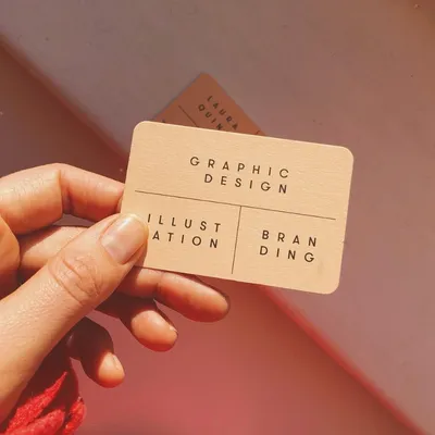 Wooden textured business cards