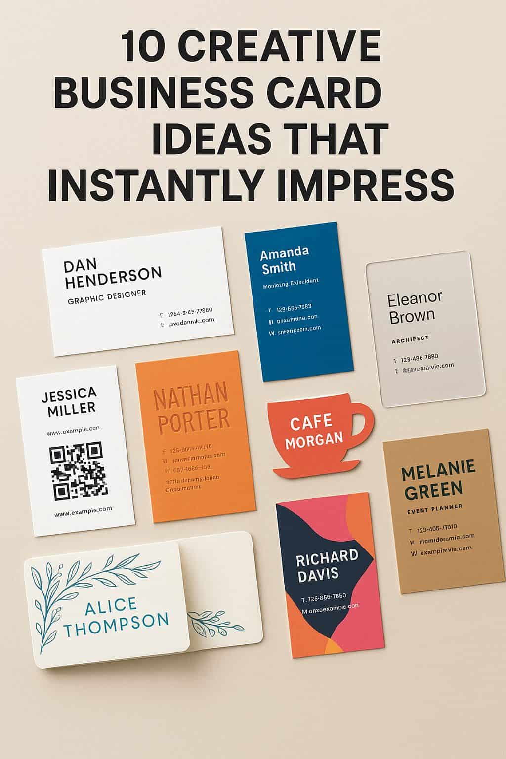 10 Creative Business Card Ideas That Instantly Impress